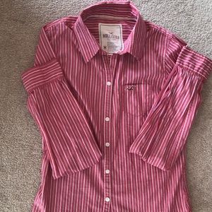 Hollister Stretch Button-Up Shirt
